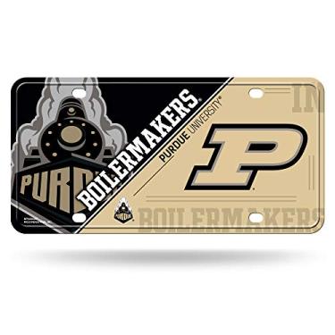 Imagem de Rico Industries NCAA Purdue Boilermakers Placa de licença de metal, 15 x 29 cm