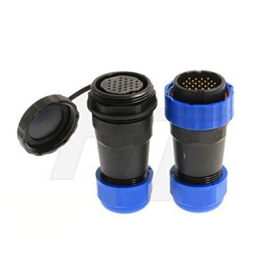 Imagem de HangTon HE29 tomada painel tomada energia industrial à prova d'água IP68 conector circular macho fêmea, 26 pin