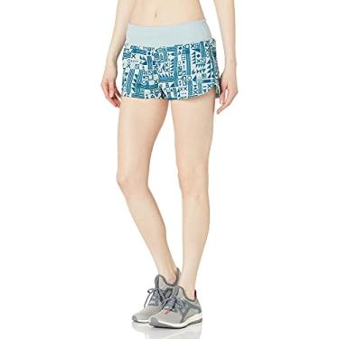 Imagem de adidas Short feminino de corrida Supernova Glide, verde tátil/noite a gasolina, GG