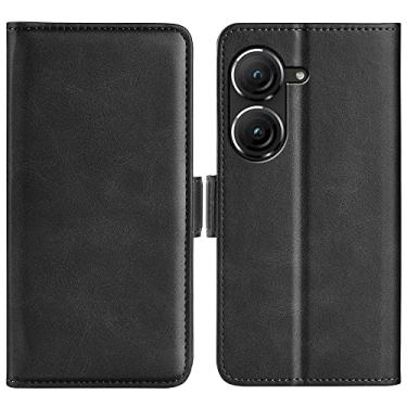 Imagem de HONGYAN Capa de telefone Para asus zenfone 9, fivela magnética dupla fivela horizontal capa de couro Capa protetora