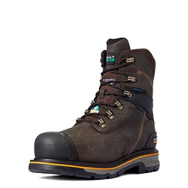 Imagem de Ariat Bota masculina Stump Jumper 20.3 cm Csa Glacier Grip impermeável 600 g bico composto, Café de ferro, 39