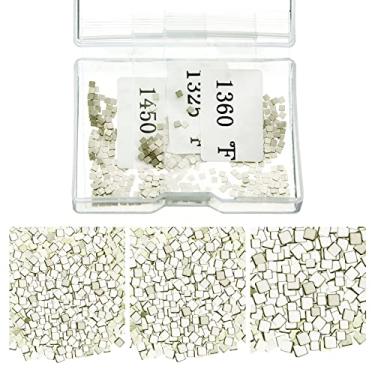 Imagem de 4,5 gramas (cerca de 500 peças), solda de prata pré-cortada, solda ultra minúscula, densidade média, solda fácil para joias de 2 x 2 mm (solda E, solda M, solda A)