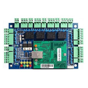 Imagem de Controle de acesso profissional 4 portas TCP/IP rede Wiegand 26 bits painel de controle de acesso (suporte para aplicativo de telefone porta aberta))
