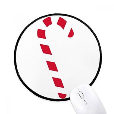Imagem de DIYthinker tapete de mouse para mesa de escritório com muleta vermelha festival tapete redondo para computador