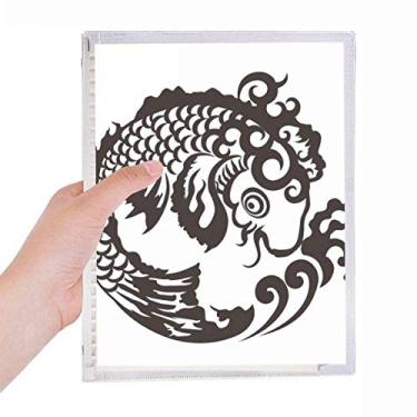 Imagem de Caderno de água chinês, japonês, com folhas soltas, recarregável, diário