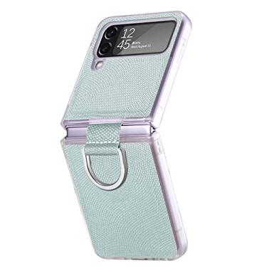 Imagem de Capa de celular com suporte de anel para Samsung Galaxy Z Flip4 Flip 3 Flip3 Flip 4 5G Capa anti-choque para Samsung Z Flip4, verde, para Samsung Z Flip 4