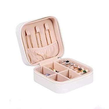 Imagem de Qudai Caixa de joias Caixa de armazenamento de joias Organizador de couro PU para colar Brinco Anéis Pulseira Ear Studs