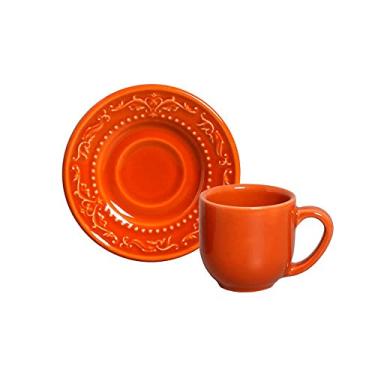 Imagem de CONJUNTO C/ 6 XÍCARAS DE CAFÉ C/ PIRES ACANTHUS CANTALOUPE 72 ml