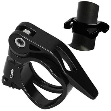 Imagem de Clipe de selim de bicicleta portátil e leve, braçadeira de tubo de bicicleta, para tubo de selim, montanha, ciclismo, acessório de ciclismo, braçadeiras de cano de bicicleta (preto)