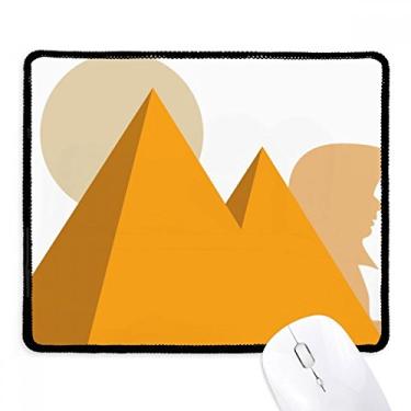 Imagem de Mousepad Egypt Yellow Sphinx Pirâmides Sun Tapete de borracha para jogos