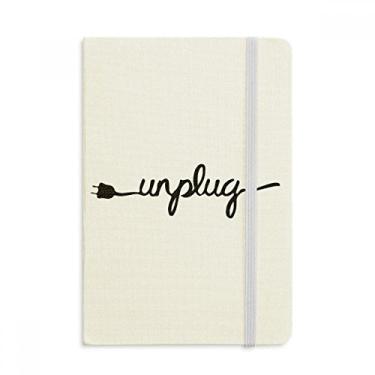 Imagem de Caderno de anotações com estampa divertida de design desconectado, capa dura de tecido, diário clássico