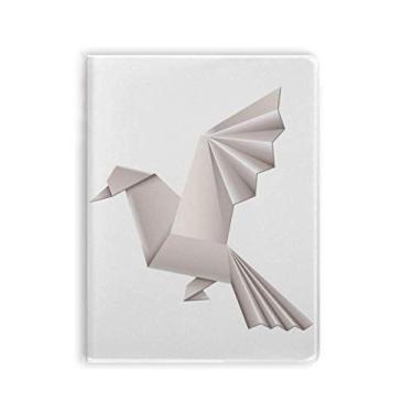 Imagem de Diário de capa macia com estampa geométrica abstrata de origami