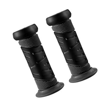 Imagem de simhoa Punhos de guidão de bicicleta Punhos de guidão de bicicleta antiderrapantes Punho de barra de mão, Punhos de bicicleta de para meninos e, PRETO