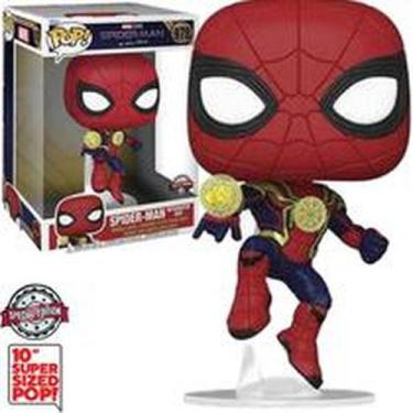 Imagem de Boneco Pop Marvel Spiderman Far From Home Super Sized 10 Ex 978 - Funk