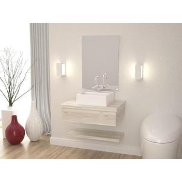 Imagem de Bancada Metrópole 607w 60cm C/Prateleira e Espelheira