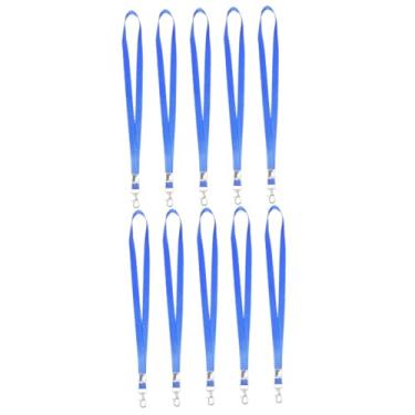 Imagem de VILLCASE 10 Pcs Cordão Conjunto De Cartão Alça De Pescoço Distintivo Cordão De Separação Cordão De Cruzeiro Talabartes De Cruzeiro Clipe De Cordão Funda Trabalhos Poliéster Gancho De Ferro