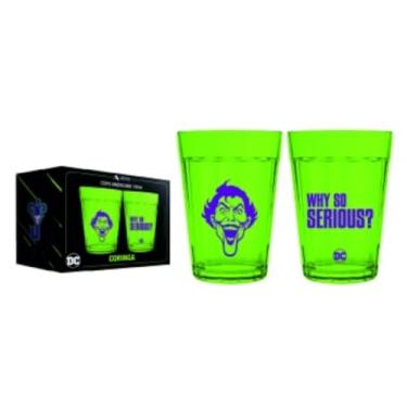 Imagem de Kit 2 Copos Americanos Prime Coringa Verde 190ml com Caixa