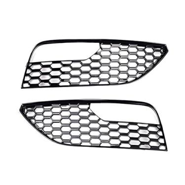 Imagem de 1 par de tampas de guelras para luz de neblina do carro, moldura da grade, para Audi A3 Hatchback 2013-2016 8V3807682, acessórios de substituição