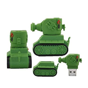 Imagem de Flash Drives USB em forma de tanque de 128 GB, pen drive de memória, pen drives pen drives USB Flash Disk Pen Drive U Disk USB (verde)