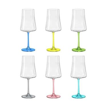 Imagem de 06 Taças Vinho Xtra Collors em Cristal Titanium 560mL - Bohemia