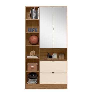 Imagem de Armario Multiuso 2 Portas 2 Gavetas com Espelho Joy Amendola