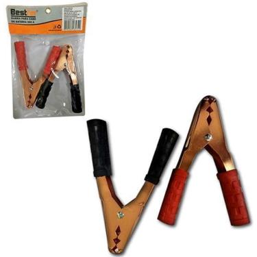 Imagem de Garra Jacare Para Cabo De Bateria 300A Com 2 Pecas Na Solapa