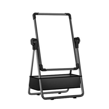 Imagem de Quadro de giz quadro negro ao ar livre quadro branco magnético quadro branco pano seco quadros brancos com ímãs de suporte quadro de escrita apagável tipo suporte ensino doméstico escritório (preto,