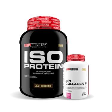 Imagem de Kit Iso Protein 2kg + Bio Collagen 200g - BODYBUILDERS (Médio, Chocolate)