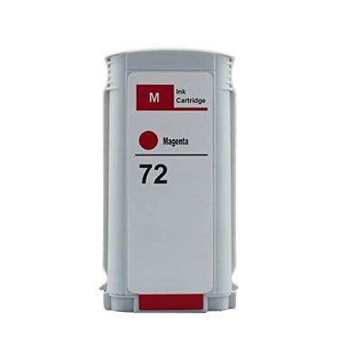 Imagem de Zeblue 72 cartuchos de tinta de substituição para cabeça de impressão HP 72 T610 T620 T770 T790 T1100 T1120 1200 T1300 T2300 Novos chips atualizados (magenta (M))