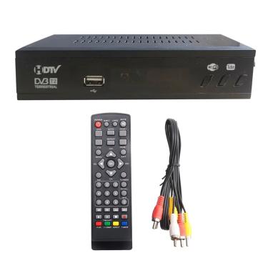 Imagem de Sintonizador de TV digital DVB T2 HEVC 265  DVB-T2 H.265  decodificador HD 1080p  receptor de TV