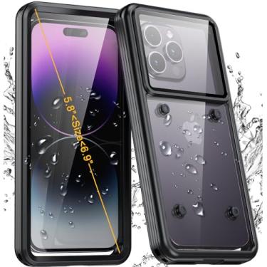Imagem de Zeking Capa subaquática universal para iPhone 15 14 13/Samsung Galaxy S24/S24 Plus/S24 Ultra/S23, Pixel 8 Pro, Moto, à prova d'água [IP68 debaixo d'água][360° resistente à prova de choque] preta