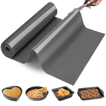 Imagem de Rolo de silicone para assar - Tapete de silicone cortado no tamanho certo - Tapete de cozimento reutilizável, tapetes de pastelaria de silicone para enrolar massa, rolo de silicone antiaderente de