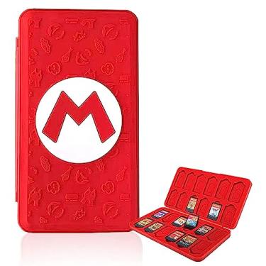 Imagem de doepeBAE Capa de cartão de jogo para Nintendo Switch, suporte de cartão de jogo dinâmico 3D, caixa de armazenamento criativa para cartões de jogo, interruptor de grande capacidade, organizador de