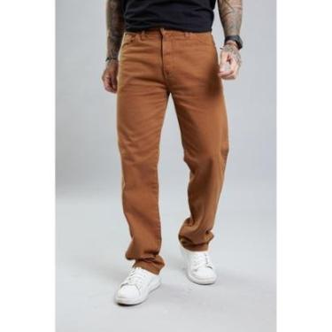 Imagem de Calça de Sarja Masculina Perna Reta Color-Masculino