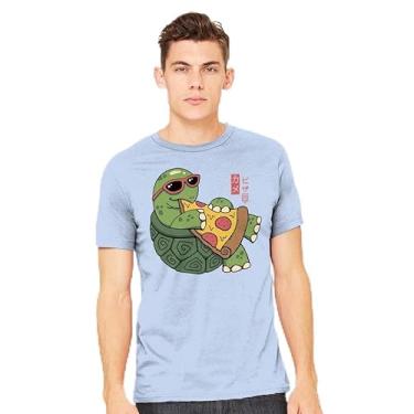 Imagem de TeeFury - Pizza Turtle - Camiseta masculina animal,, Vermelho, GG