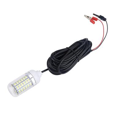 Imagem de Zerone Luz de LED de pesca subaquática, 12V 108LEDs submersível subaquática à noite para barco à prova d'água IP68 LED atrator de peixes luz noturna (branca)