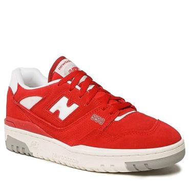 Imagem de New Balance 550 Suede Pack Tênis masculino, vermelho, tamanho 42, Vermelho, 41