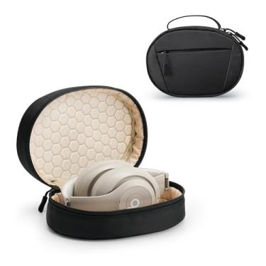 Imagem de Capa macia para fone de ouvido Beats Studio Pro/Sony WH-1000XM4/Sony WH-XB910N/ Beats Studio3, capa protetora de viagem macia, bolsa de armazenamento, preta