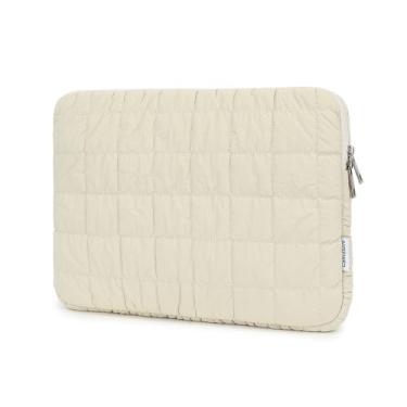 Imagem de Bolsa protetora para notebook Canvas Life 360, vários bolsos compatíveis com iPad Pro de 12,9 polegadas, MacBook Pro Air de 13 polegadas e 12,5 a 13,5 polegadas, design macio acolchoado (bege)