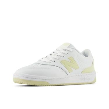 Imagem de New Balance Tênis feminino Bb80 V1, Branco/musgo pálido, 36