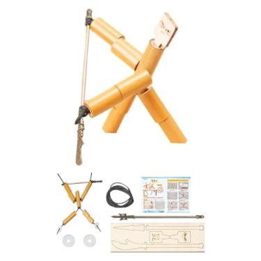 Imagem de Colaxi Jogo de fantoches de madeira para cercas, batalha de homem de bambu, lembrancinha de festa, materiais de artesanato de rápido feito à mão para, Ferramenta de madeira e metal