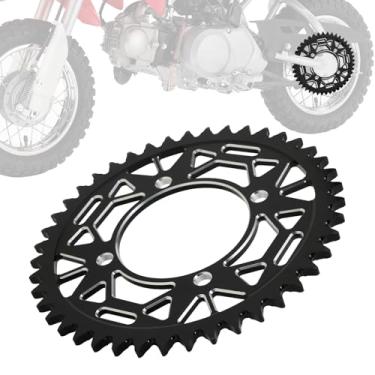 Imagem de IUVWISN Roda dentada traseira para motocicleta 420 43T 76 mm CNC para CRF XR SSR Apollo RFZ TaoTao 50 70 90 110 125 140 150 160 170 Chinese Pit Dirt Bike preta