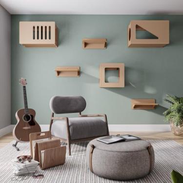 Imagem de Prateleira para Gatos Frédy Grande 15mm Marrom