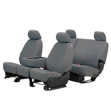 Imagem de Covercraft SS3419PCGY SeatSaver capa de assento de ajuste personalizado para modelos selecionados Ford F-150 - polialgodão (cinza)