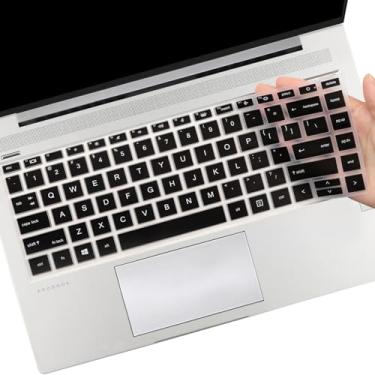 Imagem de Capa de teclado MUBUY para laptop HP Probook 440 445 G8 G9 G10, HP Probook 640 G7 G8 35.6 cm, laptop HP Probook 14 2023 2022 acessórios de proteção de teclado preto
