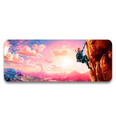 Imagem de Mouse Pad Gamer Zelda Breath of The Wild - EMPIRE GAMER, 70cm x 35cm