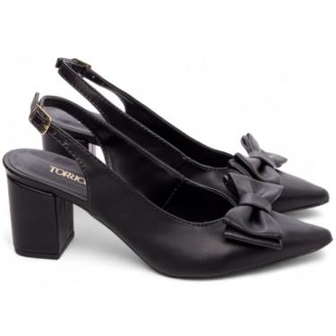 Imagem de Sapato Scarpin Salto Baixo Preto Torricella AVS 683A (Preto, BR, Adulto, Numérico, 36)