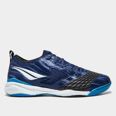 Imagem de Chuteira Futsal Penalty Max 1000 Ecoknit, Azul, Marinho, 44