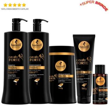 Imagem de Haskell Cosméticos Cavalo Forte Sh Cond Másc 900g + Leav Comp