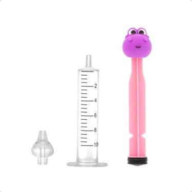 Imagem de Lavador nasal seringa dino pra bebes - BUBA, ROXO